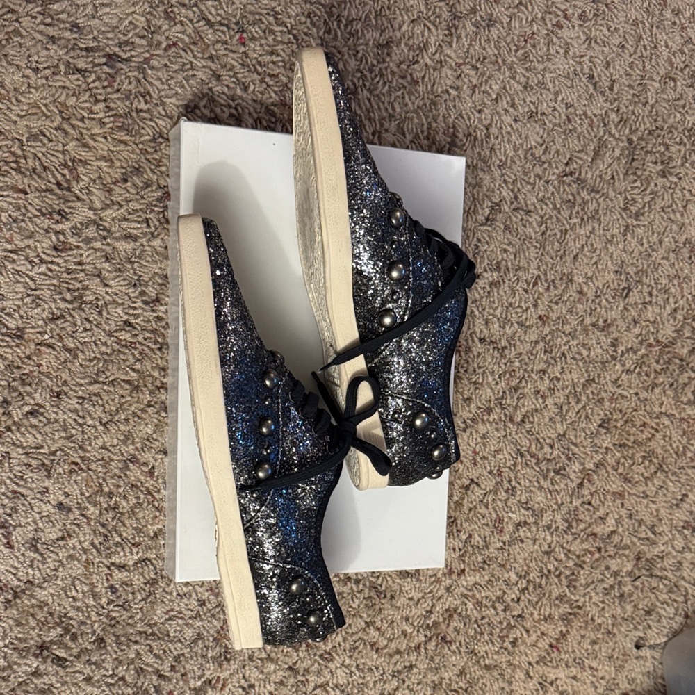 Black Glitter Women's Shoes with decorative hardware - Marc Jacobs. - Picture 4 of 6